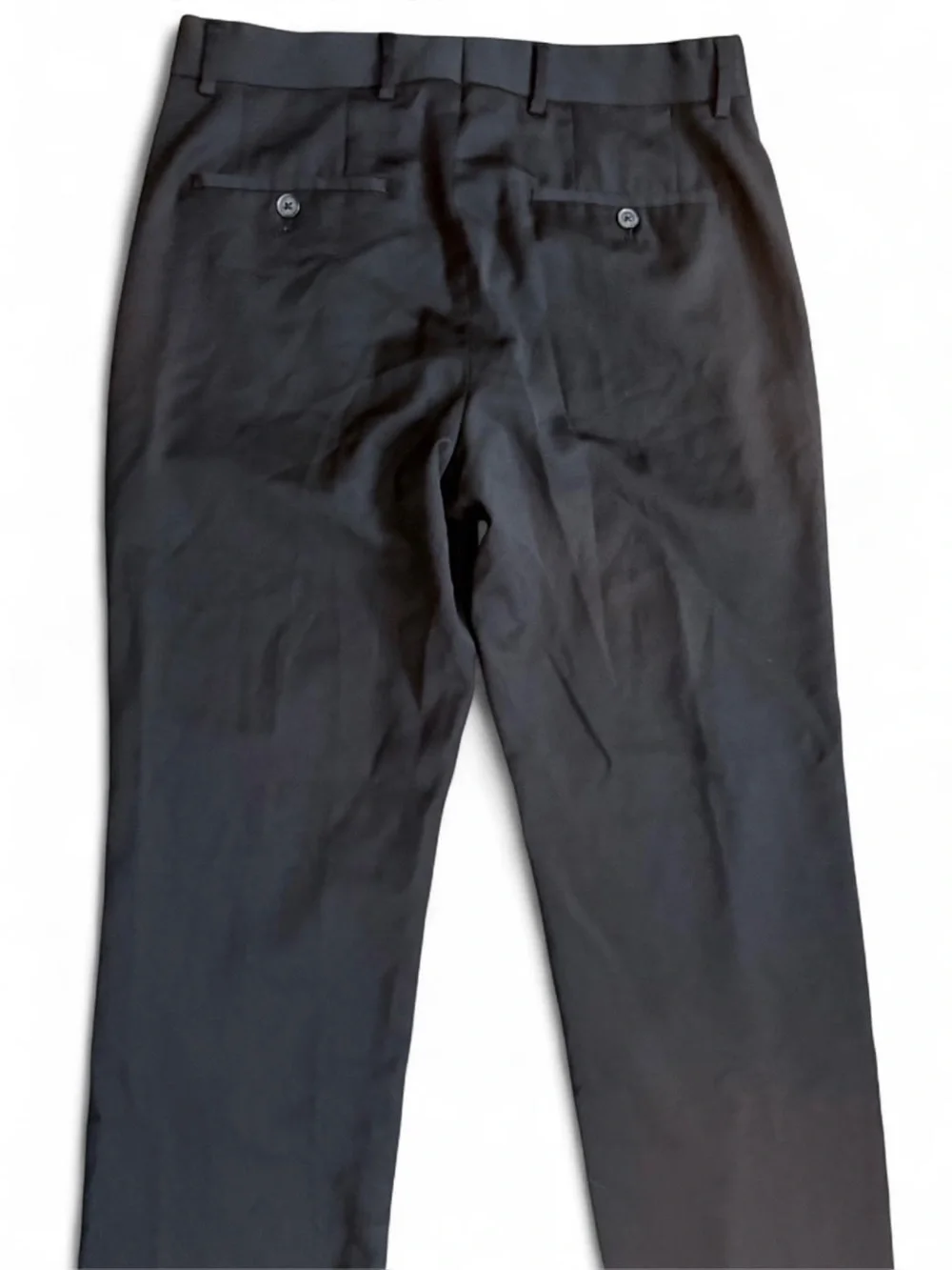 Express Men’s W32 L31 Extra Slim Black Wool-Blend Washable Modern Tech Suit Pant